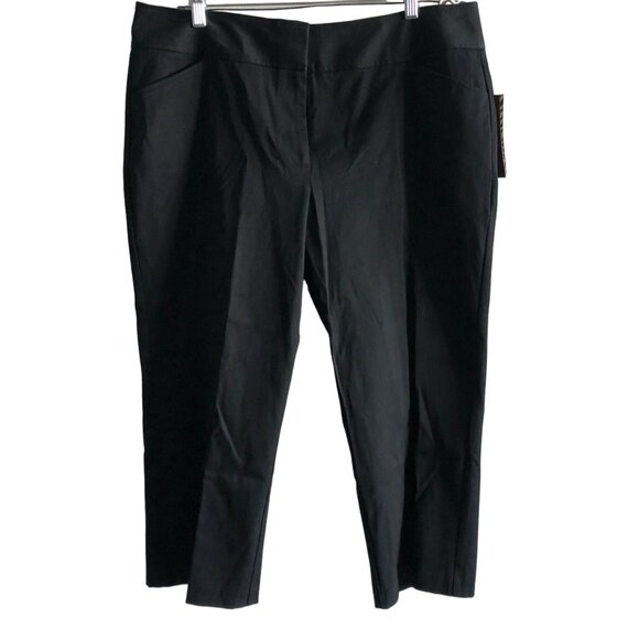Dana Buchman Women’s Capri Pants Size 16 Jet Black - NWT - Picture 1 of 12